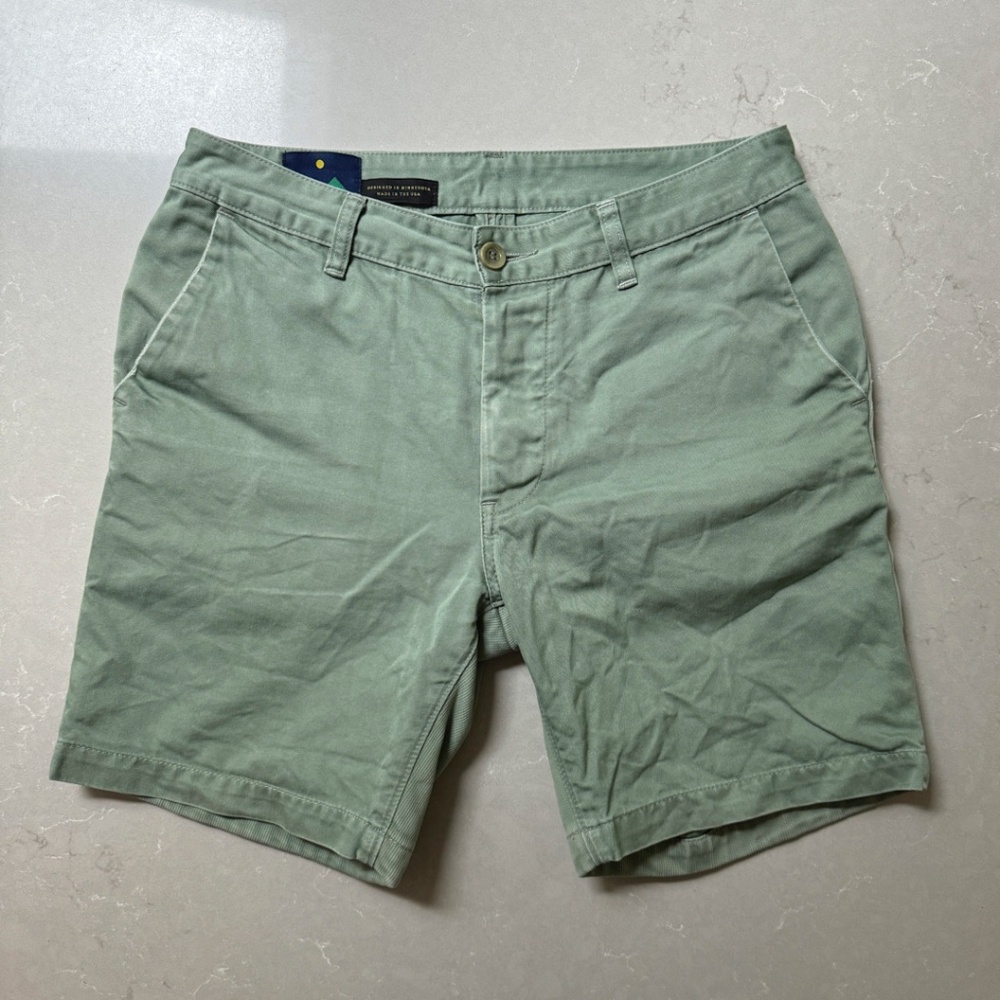 Askov Finlayson Vermillion Short - Green - Size 31 - USA Made